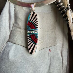 Elegant STERLING Silver and GALAXY Pendant